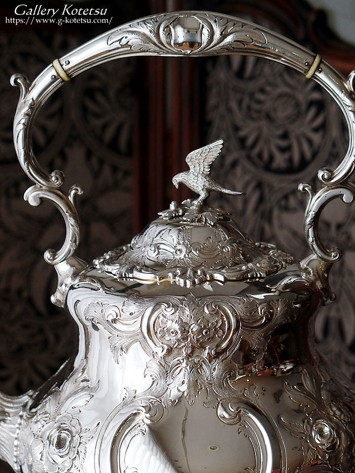 �p����� sterling siver �A���e�B�[�N�V���o�[�@�e�B�[�Z�b�g antique silver tea set louis tea kettle