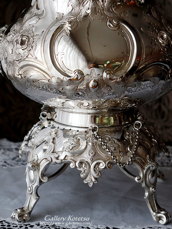�p����� sterling siver �A���e�B�[�N�V���o�[�@�e�B�[�Z�b�g antique silver tea set louis tea kettle