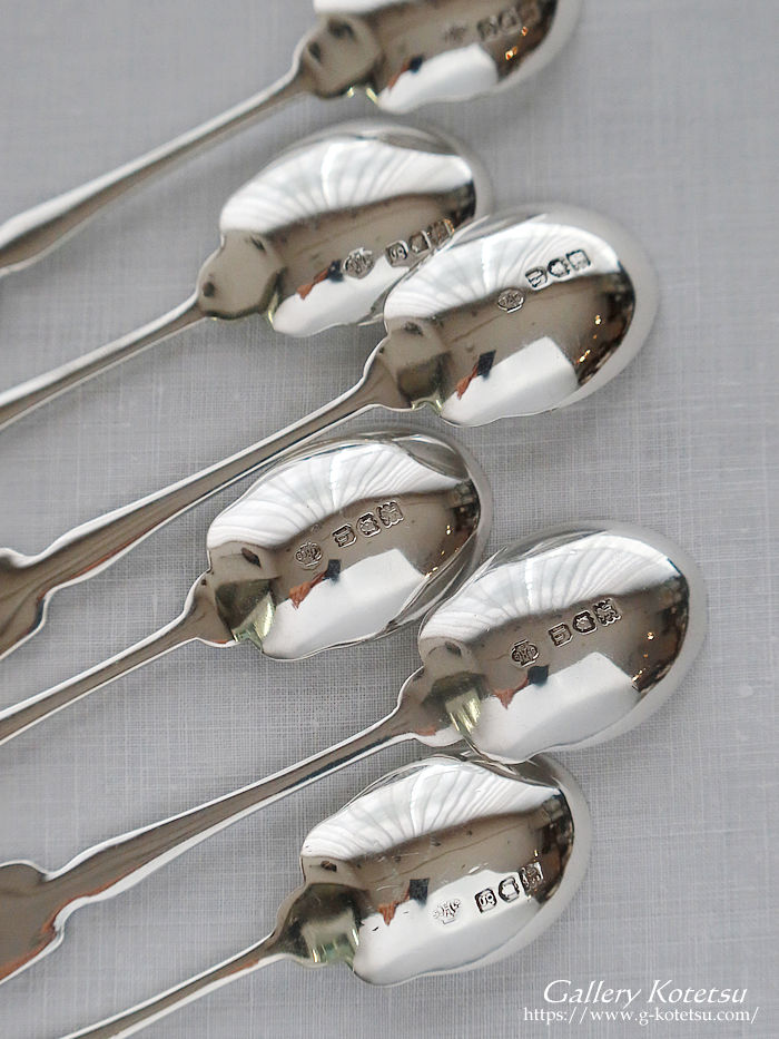 �A���e�B�[�N�V���o�[�@�G�i�����X�v�[�� Kate Allen antique silver enamel spoon
