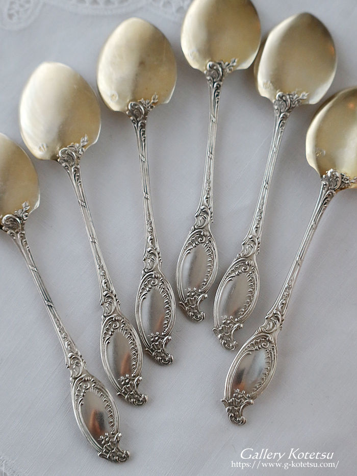 �A�C�X�N���[���X�v�[�� french silver icecream spoon antique silver