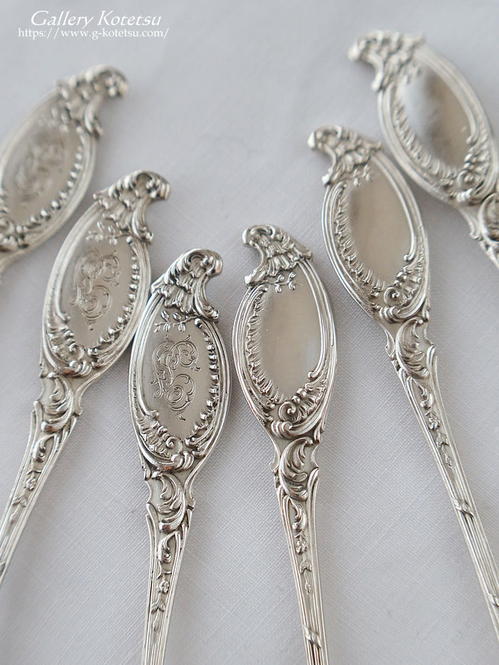 �A�C�X�N���[���X�v�[�� french silver icecream spoon antique silver