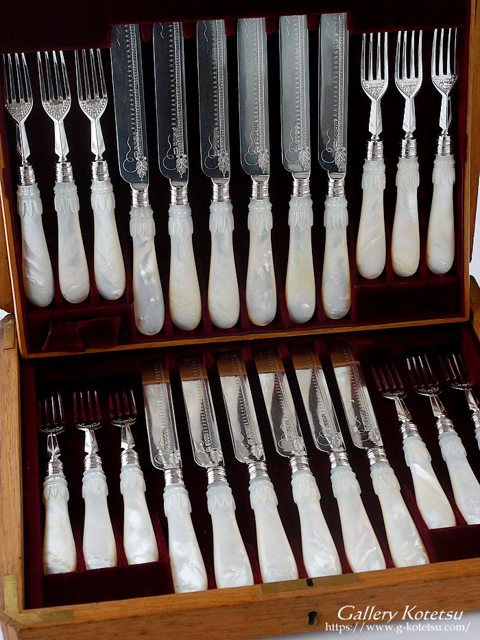 �p����� sterling siver antique silver dessert cutlery
