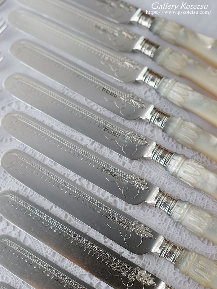 �p����� sterling siver antique silver dessert cutlery