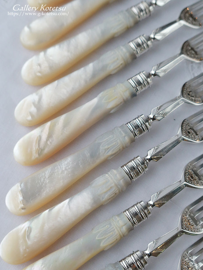 �p����� sterling siver antique silver dessert cutlery