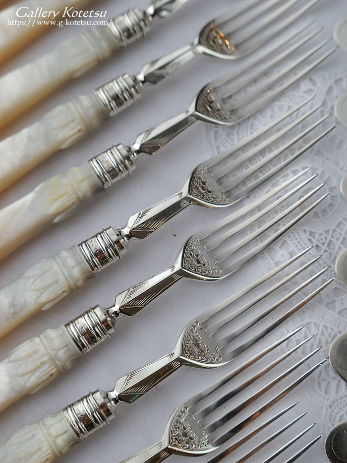 �p����� sterling siver antique silver dessert cutlery