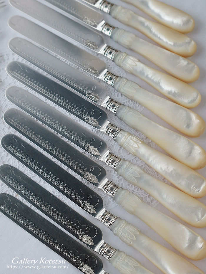 �p����� sterling siver antique silver dessert cutlery
