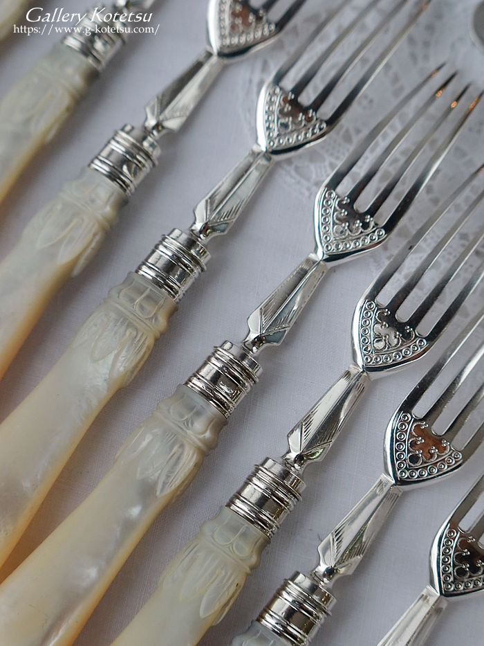 �p����� sterling siver antique silver dessert cutlery