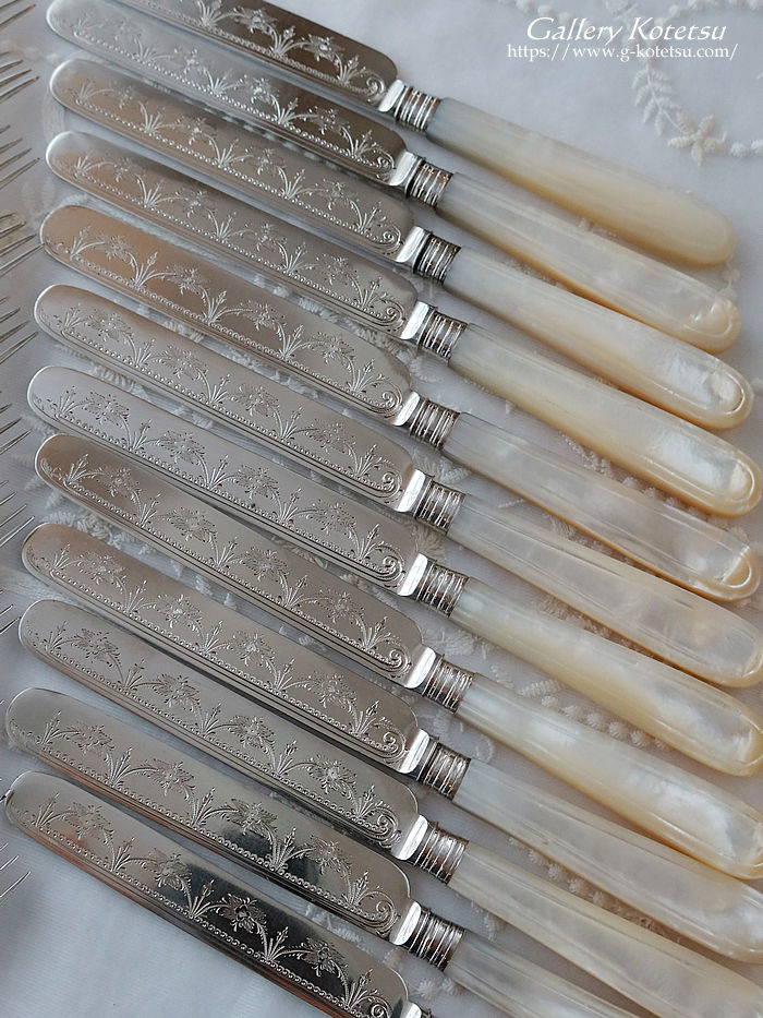 �p����� sterling siver antique silver dessert cutlery