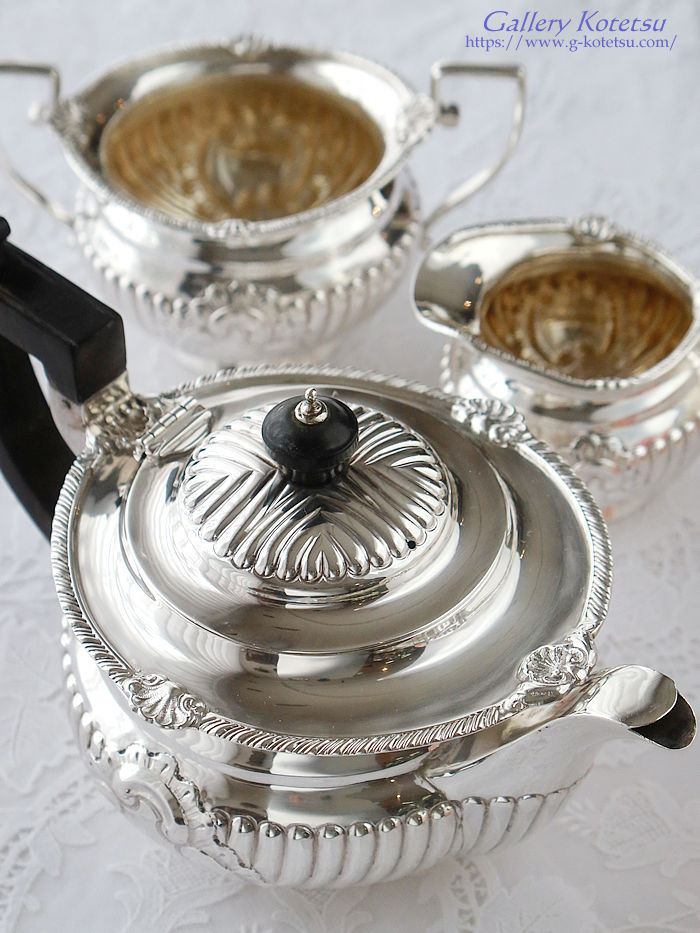 �p����� sterling siver �A���e�B�[�N�V���o�[�@�e�B�[�Z�b�g antique silver tea set