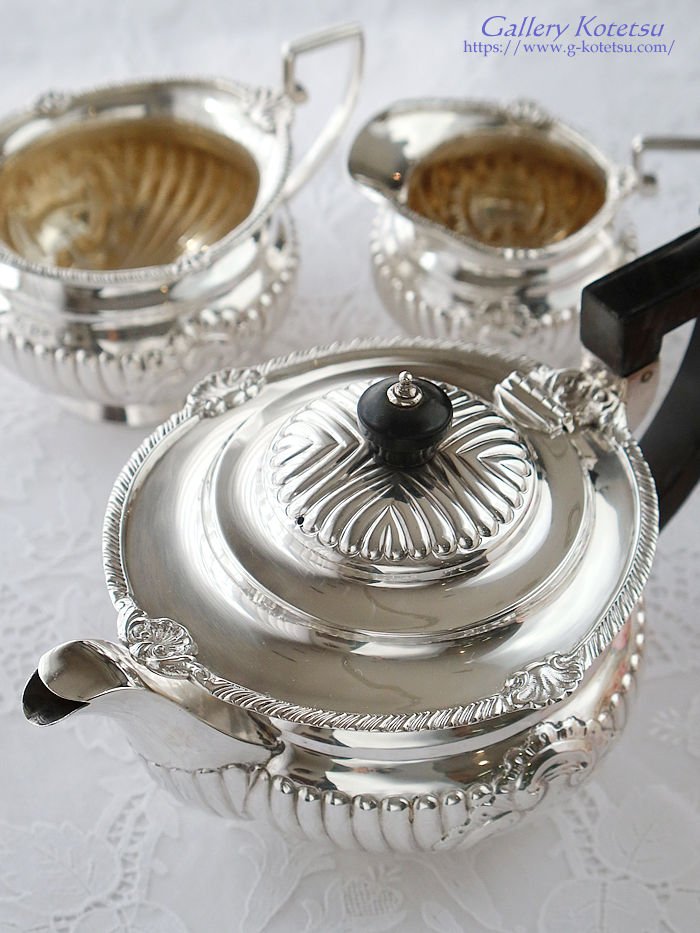 �p����� sterling siver �A���e�B�[�N�V���o�[�@�e�B�[�Z�b�g antique silver tea set