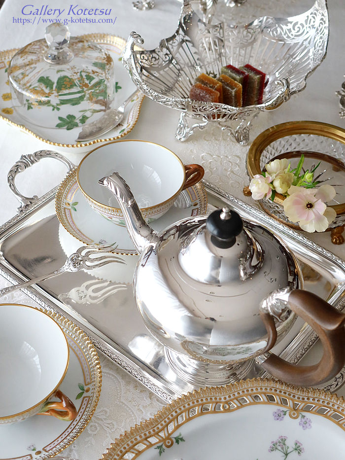 �p����� sterling siver �A���e�B�[�N�V���o�[�@�e�B�[�Z�b�g antique silver tea set