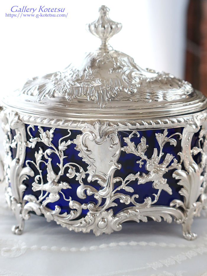 antique silver �A���e�B�[�N�V���o�[�@�t�����`�V���o�[�@�O���X�{�b�N�X