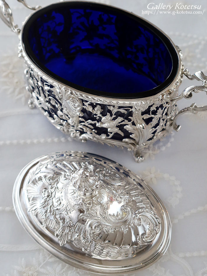 antique silver �A���e�B�[�N�V���o�[�@�t�����`�V���o�[�@�O���X�{�b�N�X