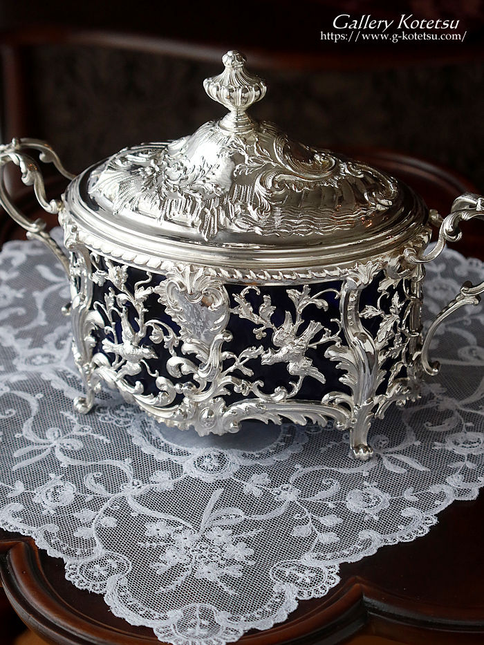 antique silver �A���e�B�[�N�V���o�[�@�t�����`�V���o�[�@�O���X�{�b�N�X