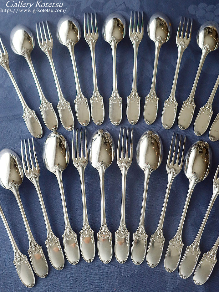 �V���o�[�f�U�[�g�J�g�����[�@french silver dessert cutlery