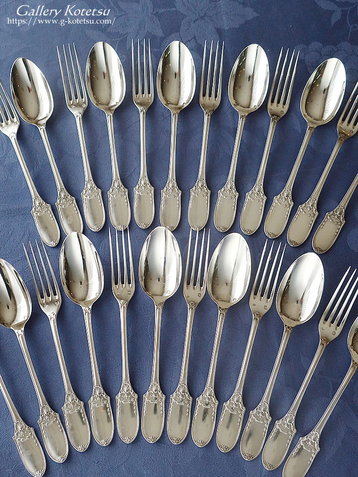 �V���o�[�f�U�[�g�J�g�����[�@french silver dessert cutlery