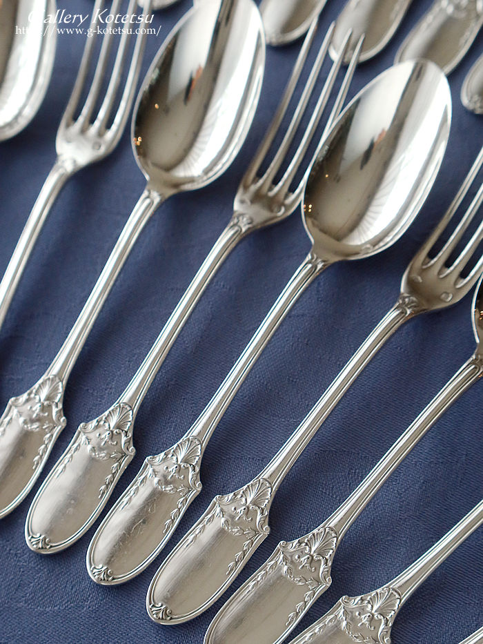 �V���o�[�f�U�[�g�J�g�����[�@french silver dessert cutlery