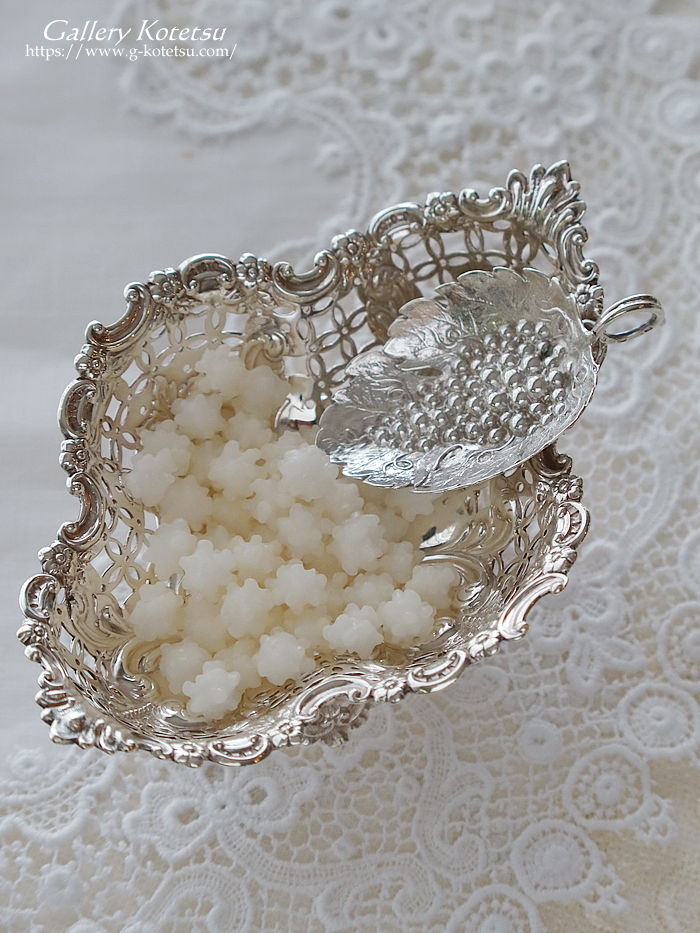 �A���e�B�[�N�V���o�[ antique silver caddy spoon