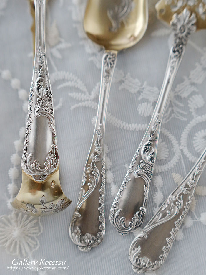 �t�����`�V���o�[�@antique silver dessert fork