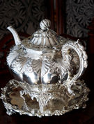 �A���e�B�[�N�V���o�[�e�B�[�Z�b�g antique silver teaset