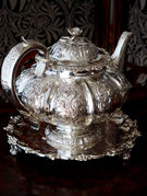 �A���e�B�[�N�V���o�[�e�B�[�Z�b�g antique silver teaset
