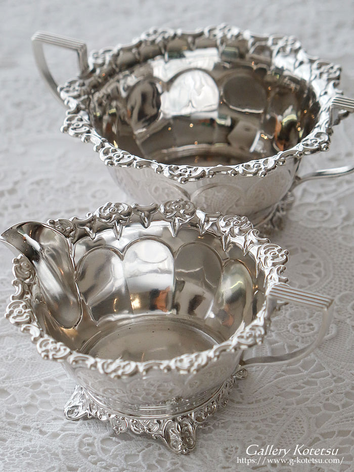 �p����� sterling siver �A���e�B�[�N�V���o�[�@�e�B�[�Z�b�g antique silver tea set