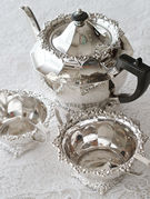�A���e�B�[�N�V���o�[�e�B�[�Z�b�g antique silver teaset