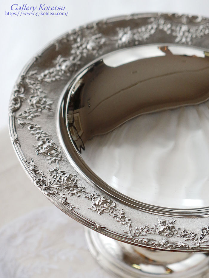 �A���e�B�[�N�V���o�[�@�f�U�[�g�f�B�b�V���@�p�����@antique silver dessert dish