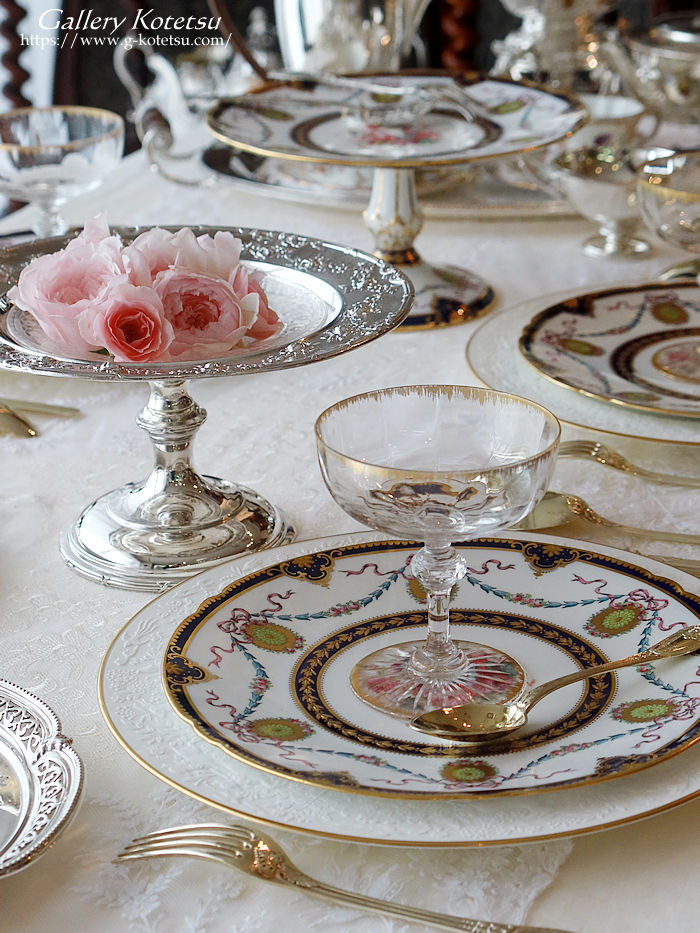 �A���e�B�[�N�V���o�[�@�f�U�[�g�f�B�b�V���@�p�����@antique silver dessert dish